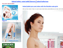 Tablet Screenshot of naked-ballet.com